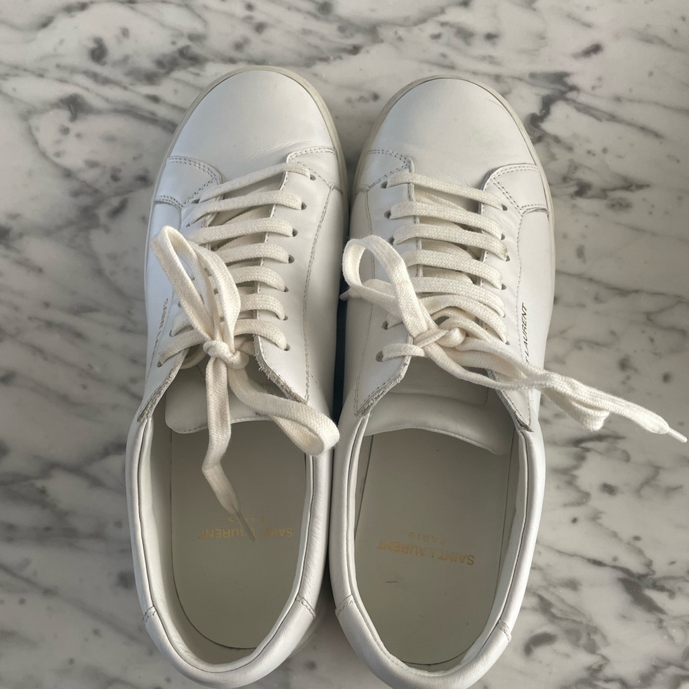 Saint Laurent leather signature sneakers